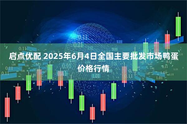 启点优配 2025年6月4日全国主要批发市场鸭蛋价格行情